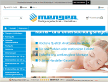 Tablet Screenshot of menger-metallbau.de